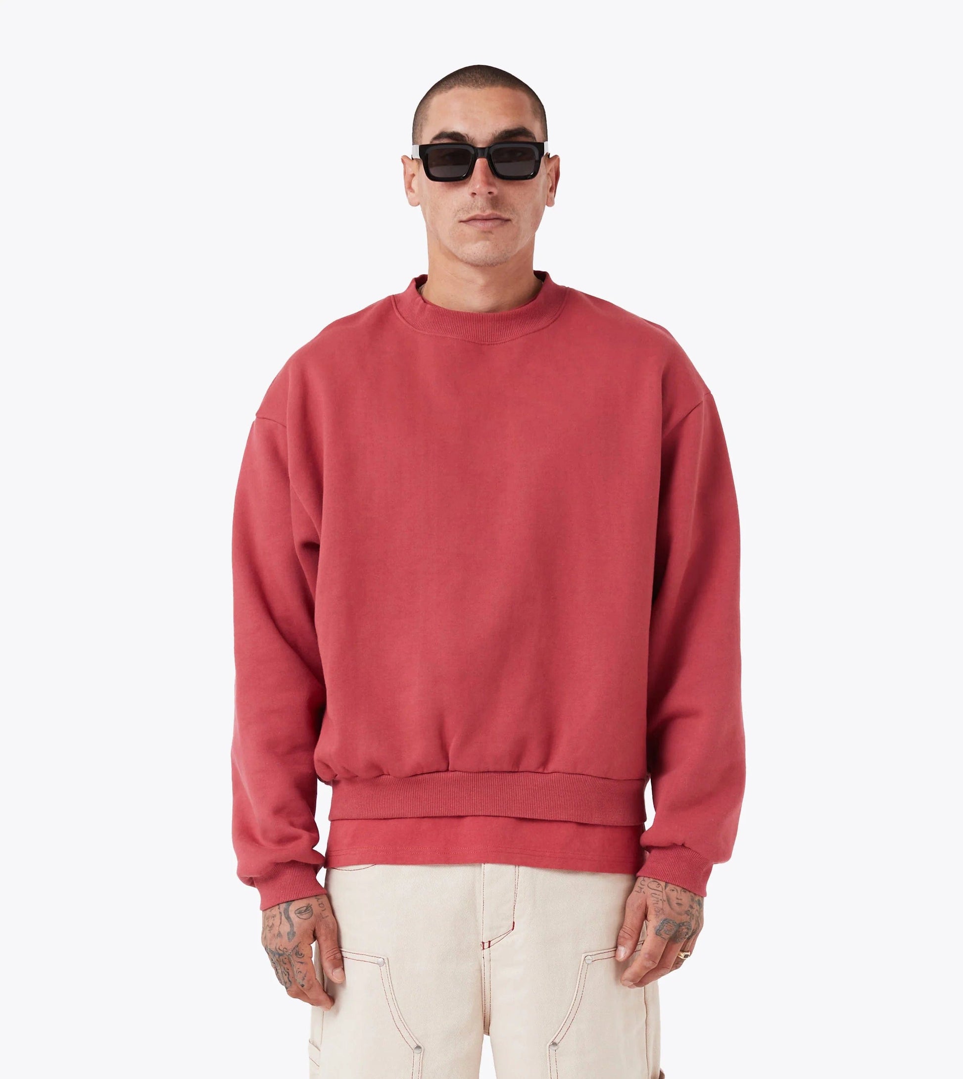 Zanerobe M SWEATERS Box Crewneck