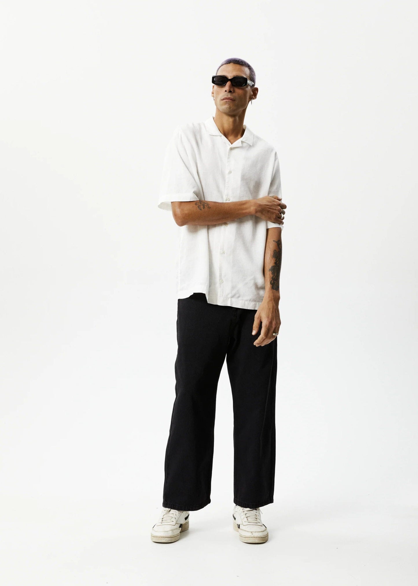 m tops - AFENDS - Daily Hemp Cuban Short Sleeve Shirt - paulcmcbride