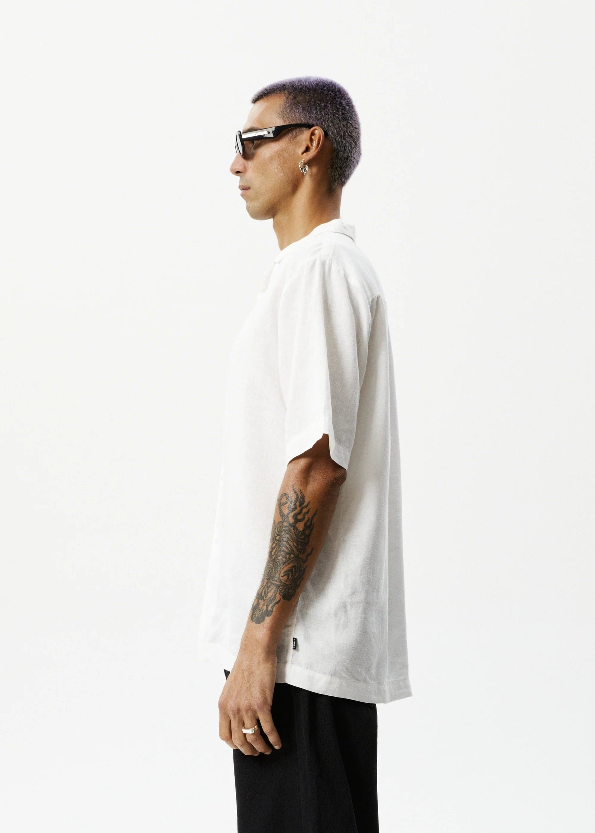 m tops - AFENDS - Daily Hemp Cuban Short Sleeve Shirt - paulcmcbride