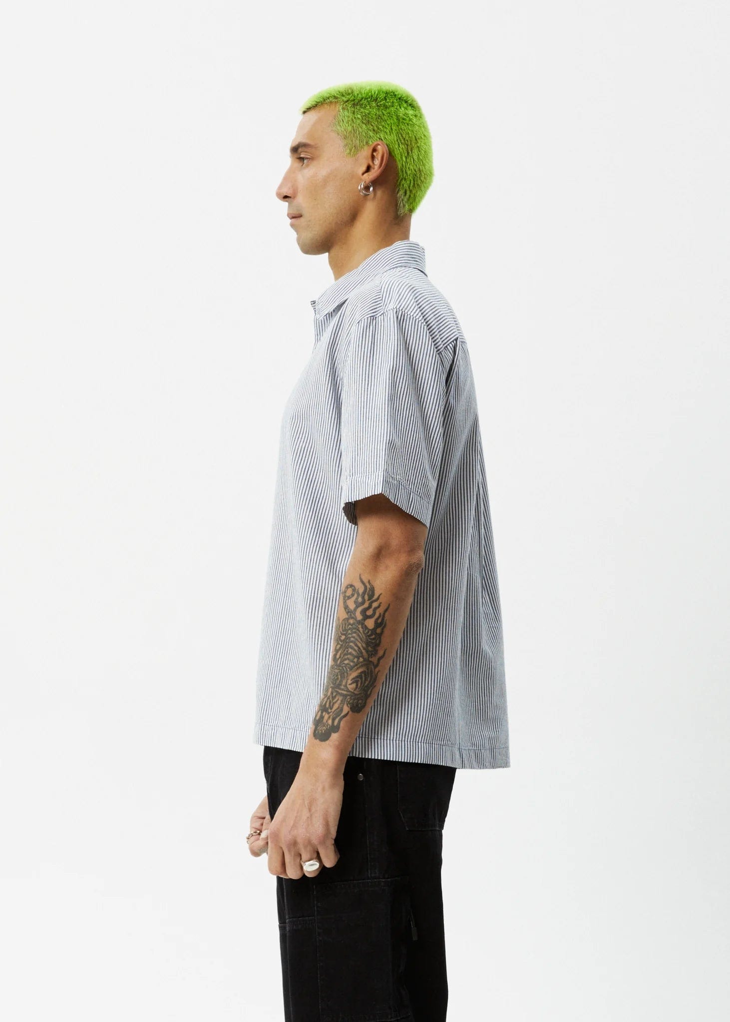 m tops - AFENDS - Intergalactic Recycled Short Sleeve Shirt - paulcmcbride