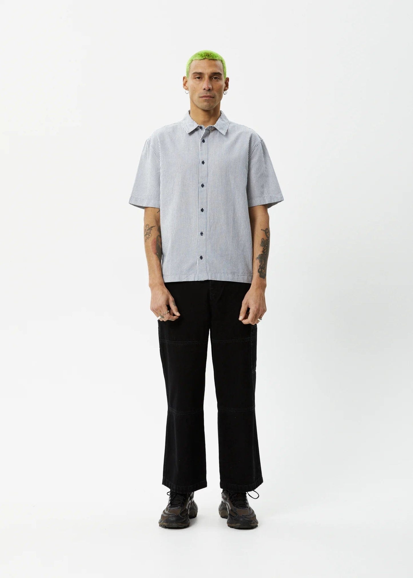 m tops - AFENDS - Intergalactic Recycled Short Sleeve Shirt - paulcmcbride