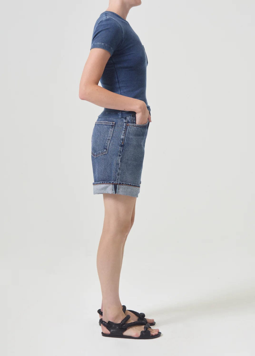 Denim - AGOLDE - Dame Relax Cuff Short - paulcmcbride