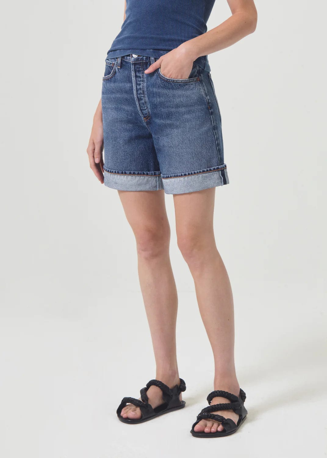 Denim - AGOLDE - Dame Relax Cuff Short - paulcmcbride