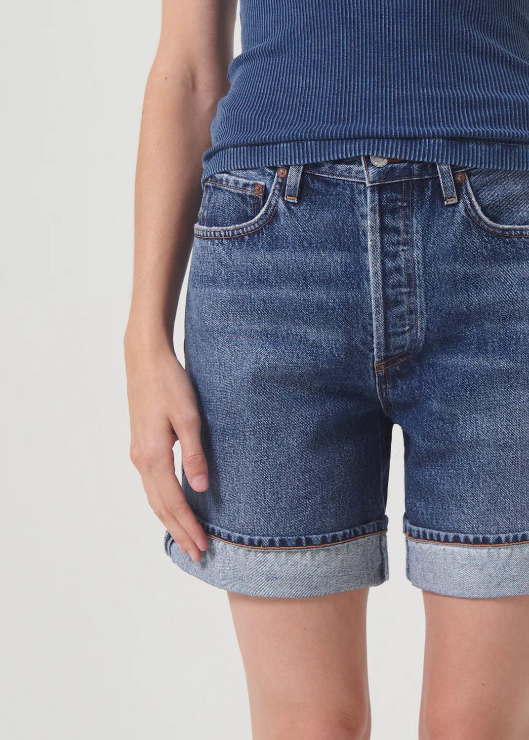 Denim - AGOLDE - Dame Relax Cuff Short - paulcmcbride