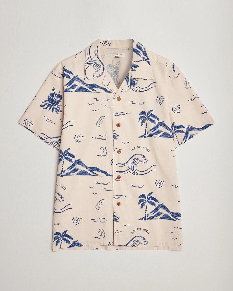 m tops - Nudie - Arvid Waves Hawaii Shirt - paulcmcbride