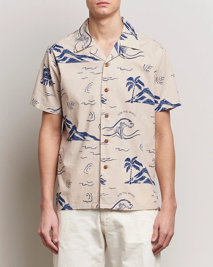 m tops - Nudie - Arvid Waves Hawaii Shirt - paulcmcbride