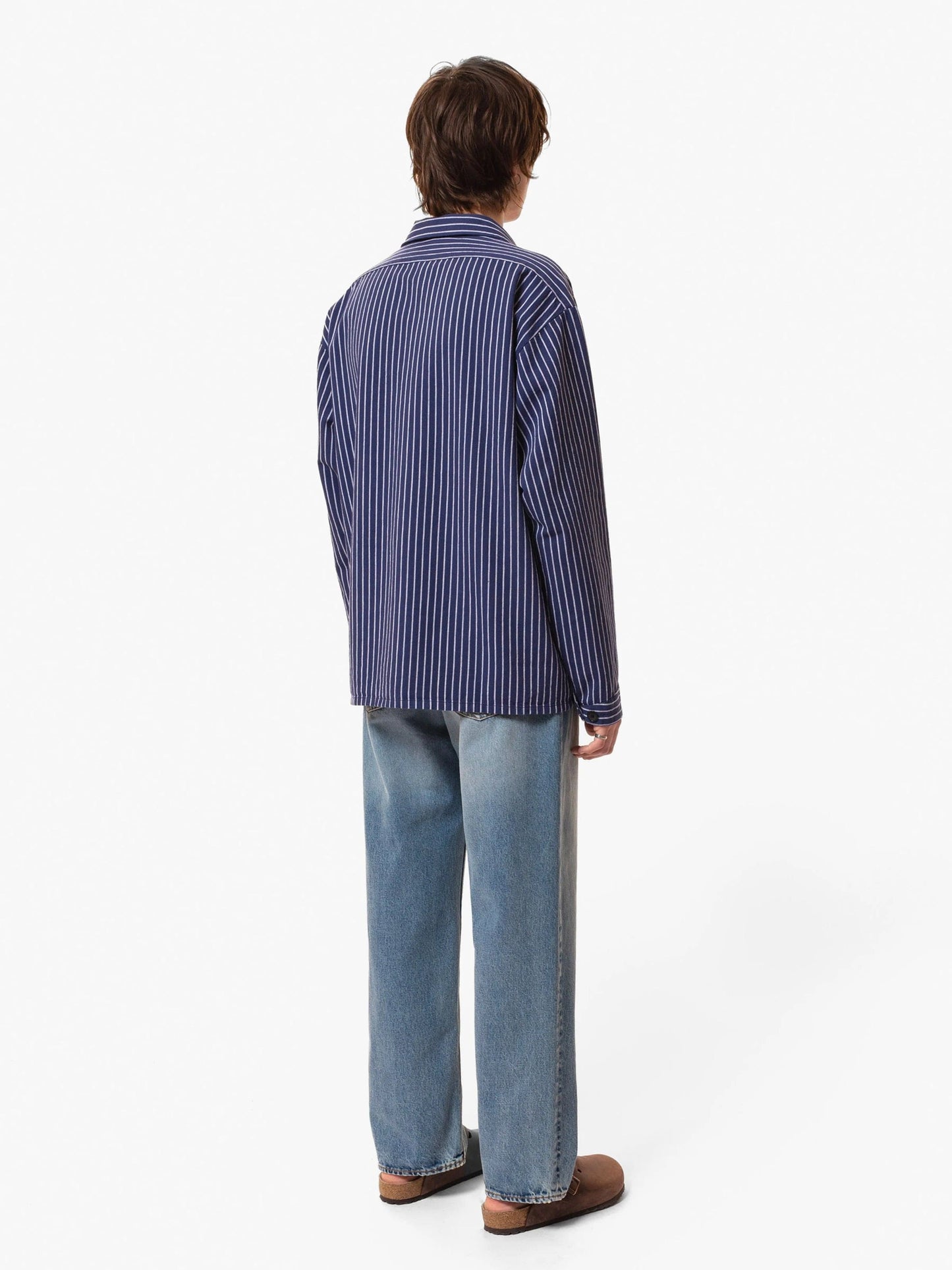 m tops - Nudie - Berra Striped Worker Shirt - paulcmcbride