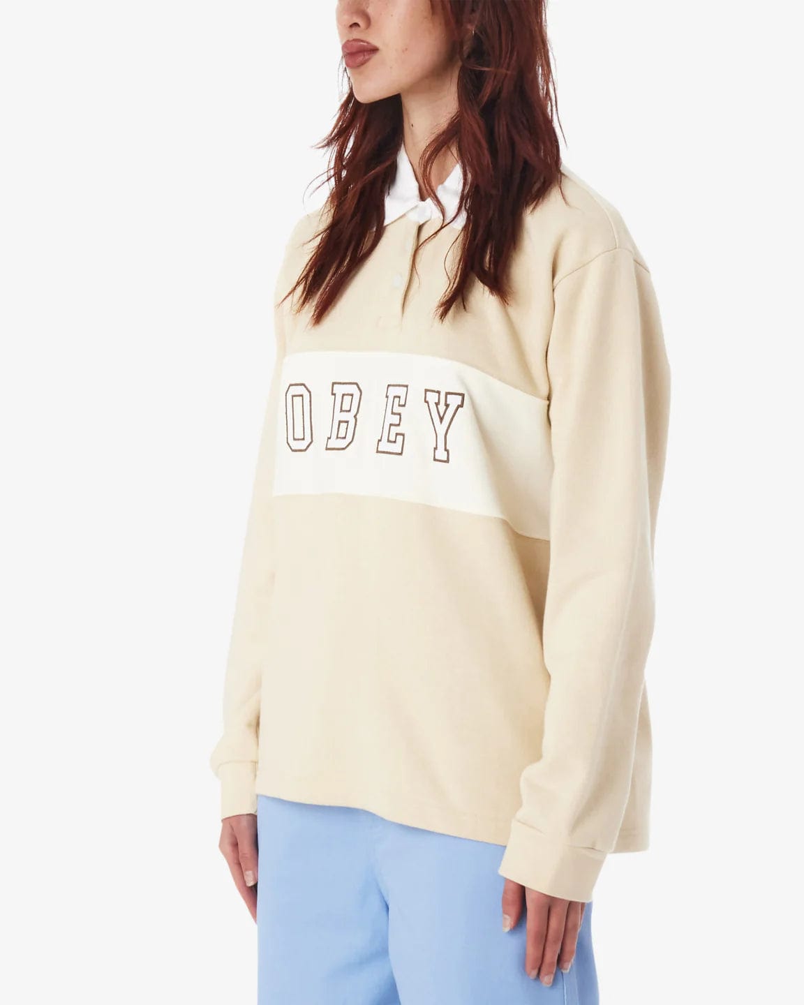 Obey Sweater Rosewood Rugby Longsleeve