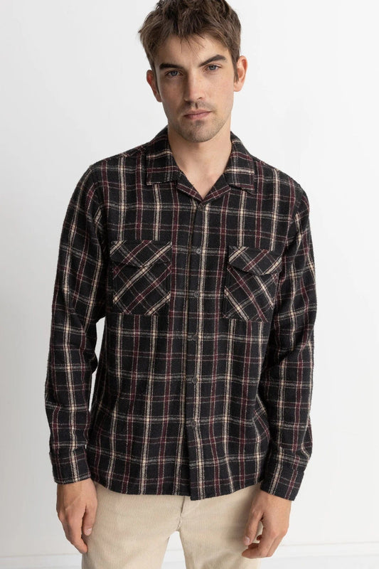 m tops - RHYTHM - Check Long Sleeve Shirt - paulcmcbride