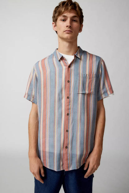 m tops - ROLLAS - Bon Shirt Beach Stripe - paulcmcbride