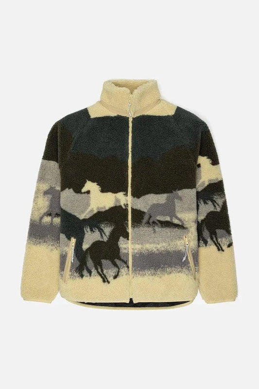 m jackets - KUWALLA - Printed Terry Fleece Jacket - paulcmcbride