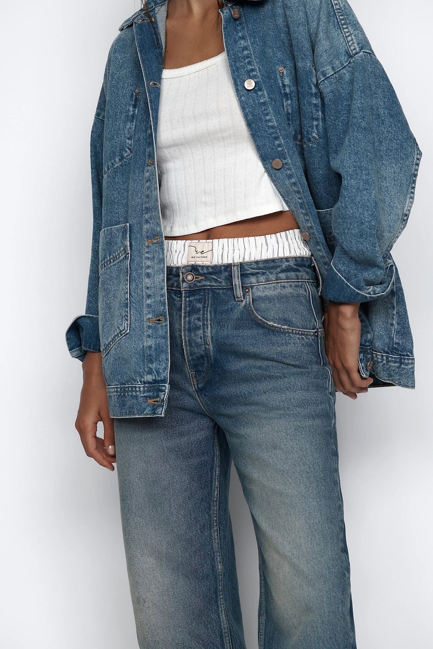 FREE PEOPLE OUTERWEAR Avery Denim Jacket