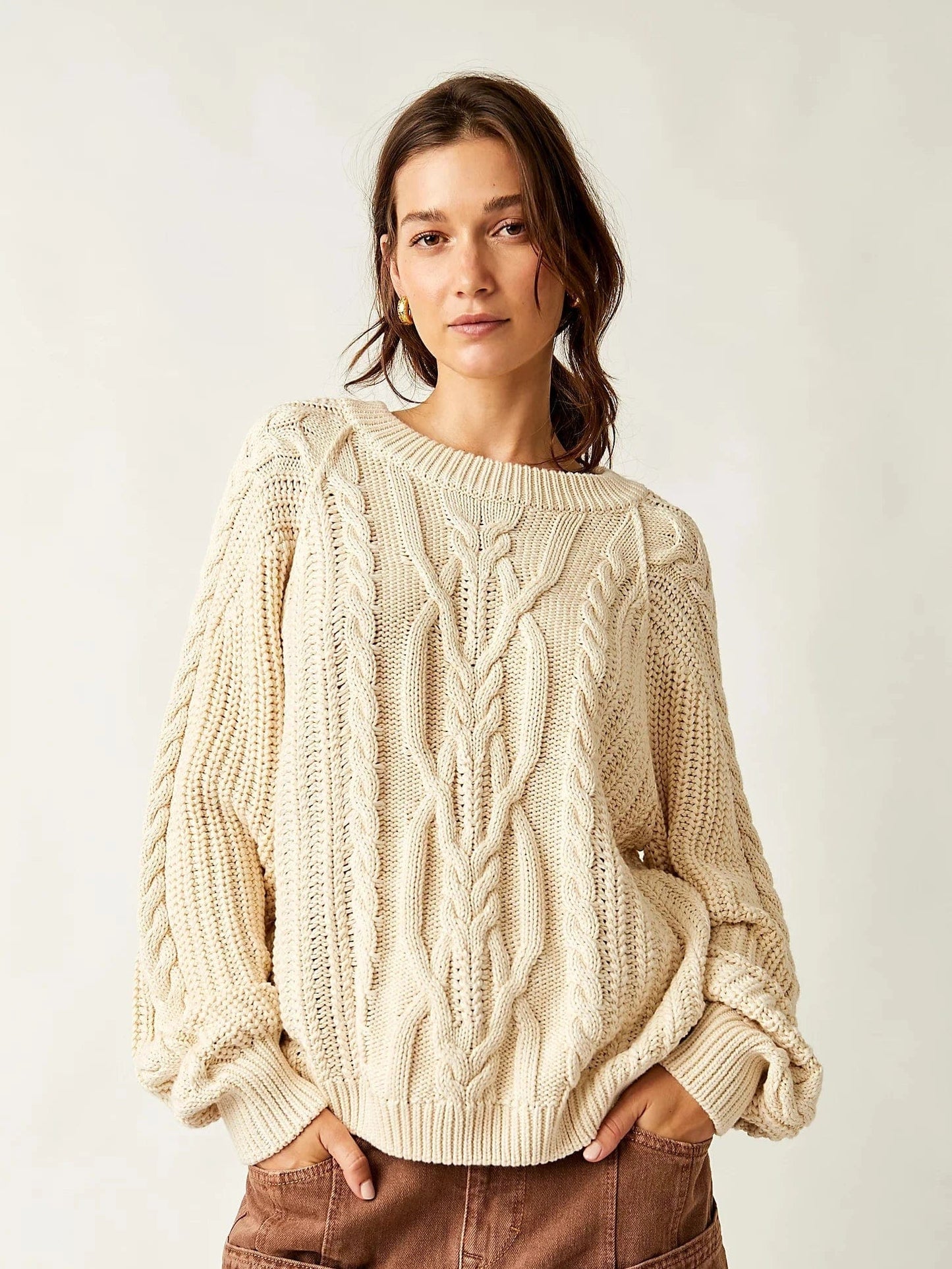 FREE PEOPLE Sweater Frankie Cable Sweater