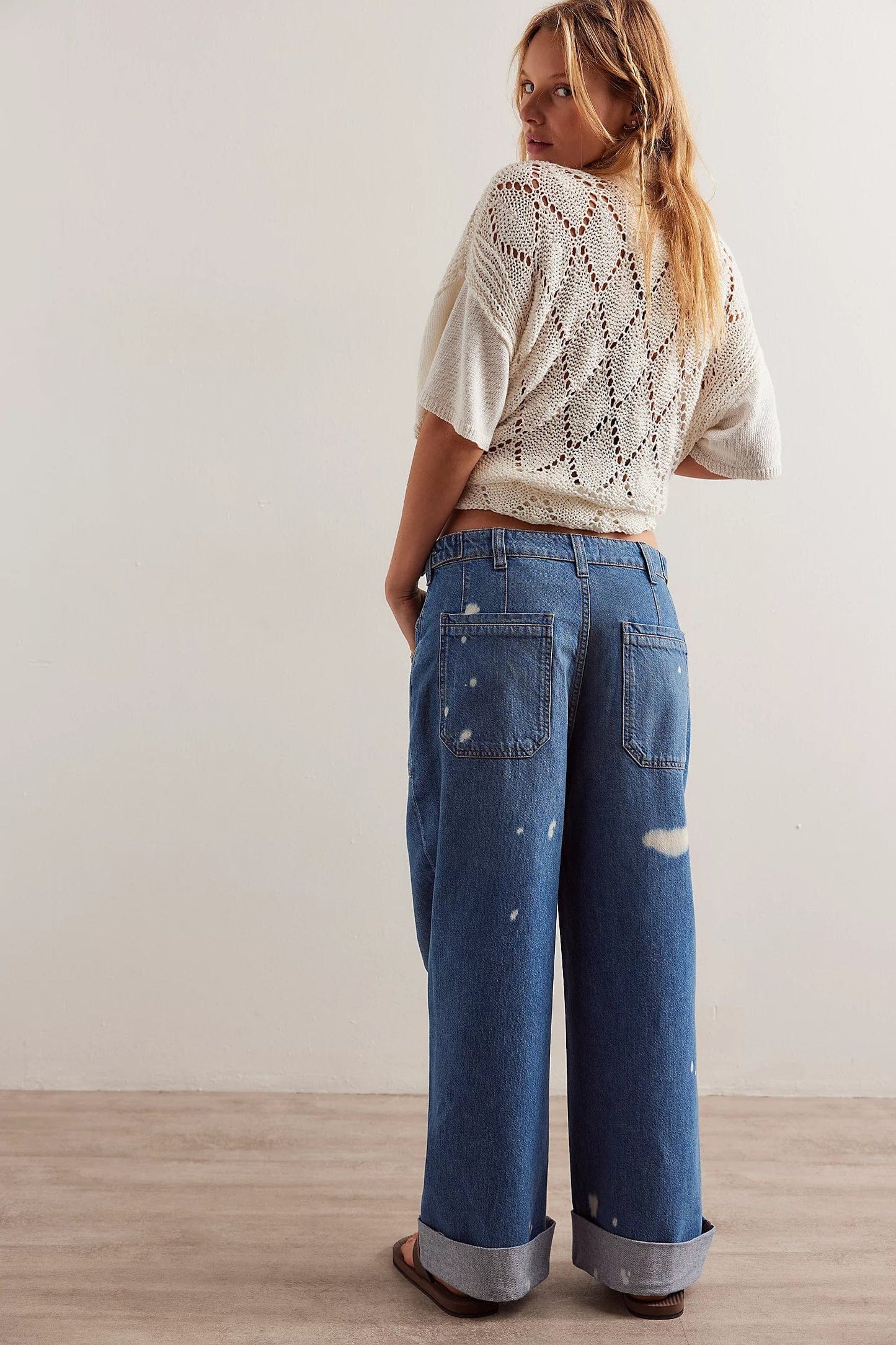 FREE PEOPLE VARIOUS JEANS FREE PEOPLE PALMER CUFFED JEAN - 100 Years