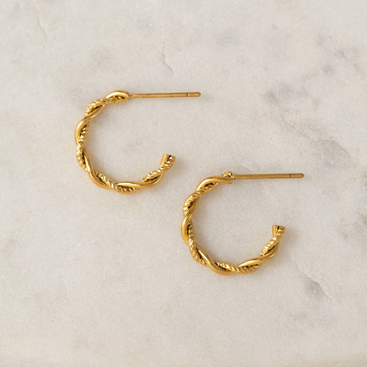 Josie Hoop Earrings (Waterproof)