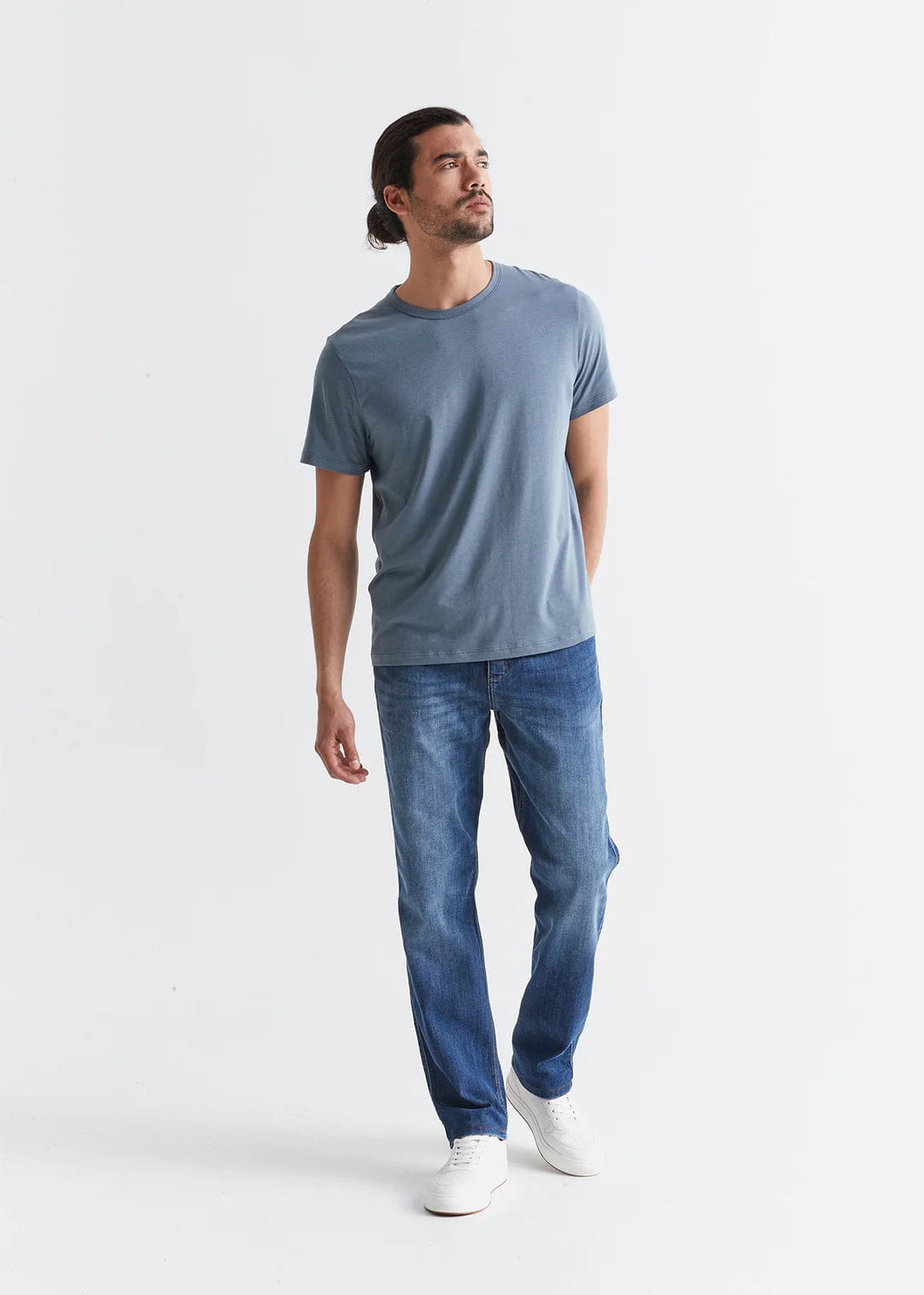 m bottoms - DUER - Performance Denim Athletic Straight - Galactic - paulcmcbride