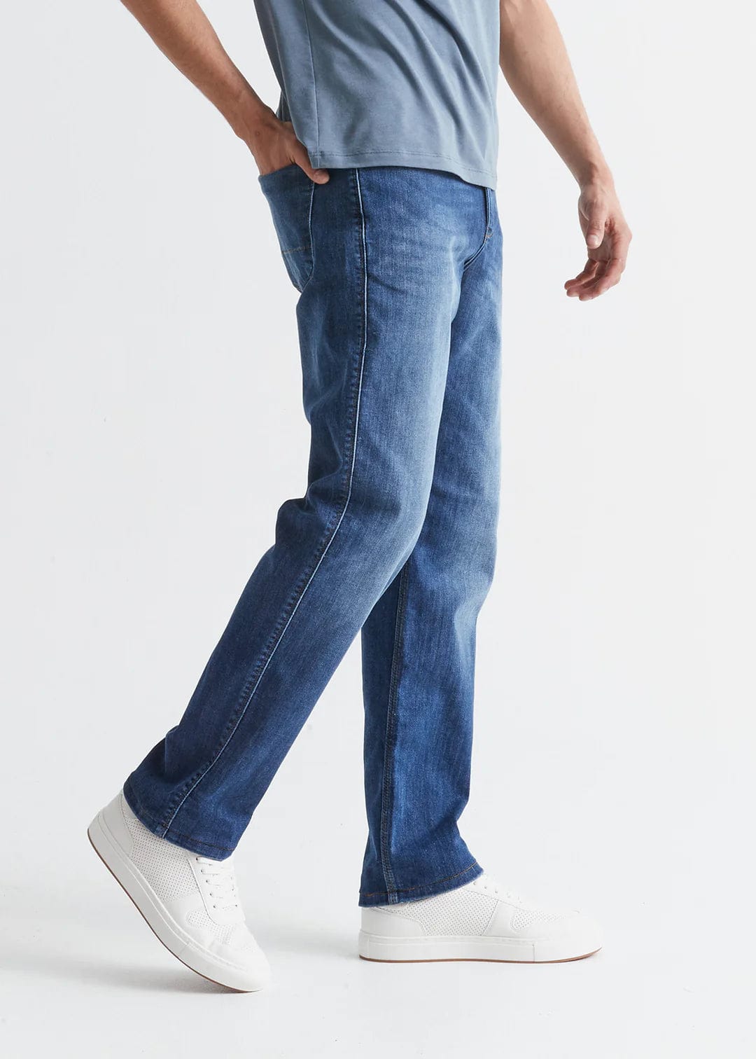 m bottoms - DUER - Performance Denim Athletic Straight - Galactic - paulcmcbride