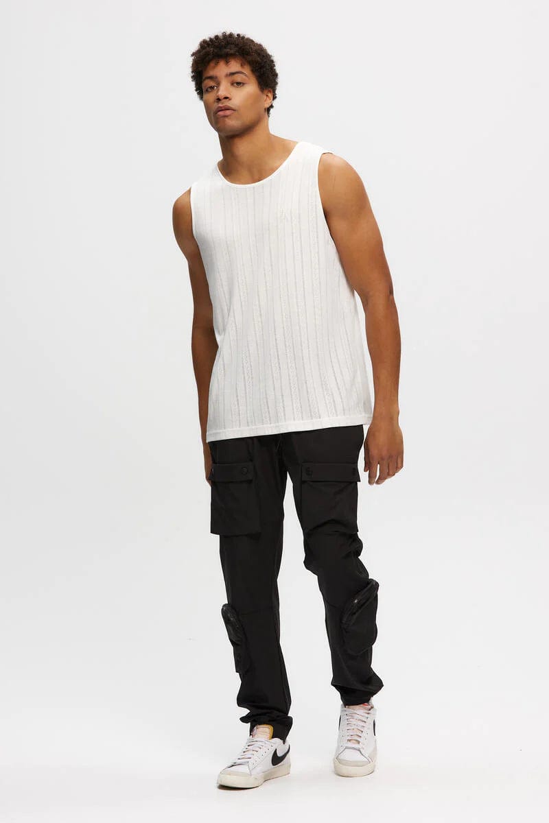 m tops - KUWALLA - Perforated Rib Tank - paulcmcbride