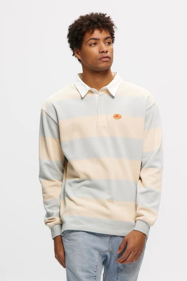 m tops - KUWALLA - Stripe Rugby Sweatshirt - paulcmcbride