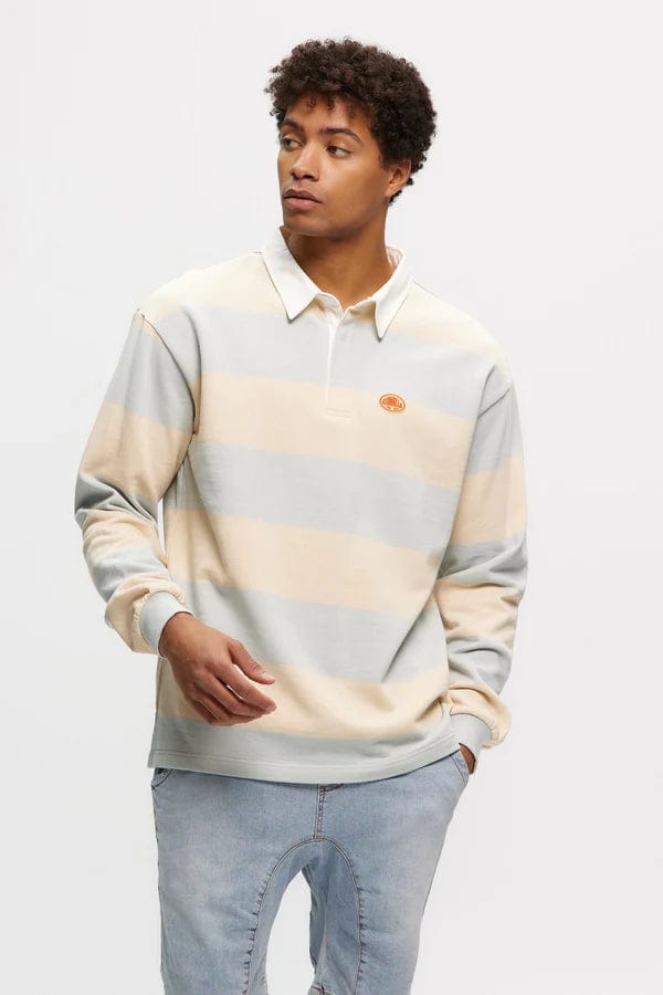 m tops - KUWALLA - Stripe Rugby Sweatshirt - paulcmcbride