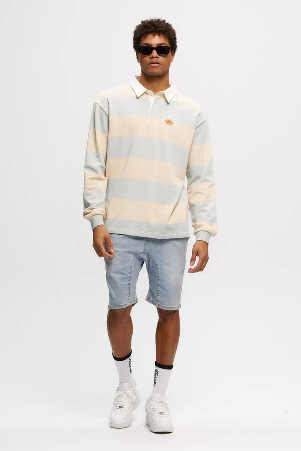 m tops - KUWALLA - Stripe Rugby Sweatshirt - paulcmcbride