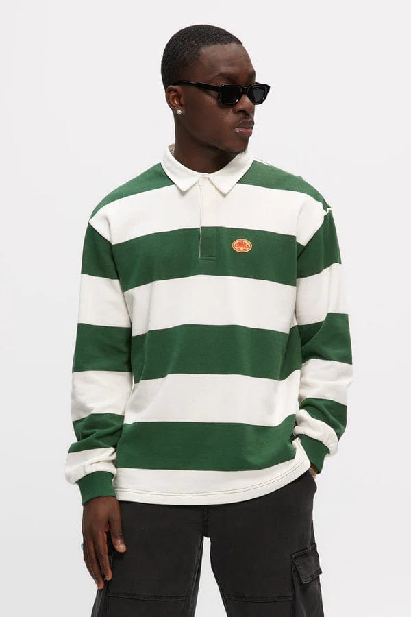 m tops - KUWALLA - Stripe Rugby Sweatshirt - paulcmcbride