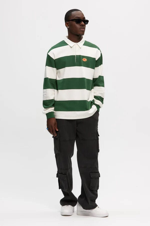 m tops - KUWALLA - Stripe Rugby Sweatshirt - paulcmcbride