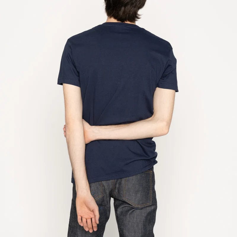 m tops - NAKED & FAMOUS - Pocket Tee - Slub Sashiko Denim - paulcmcbride