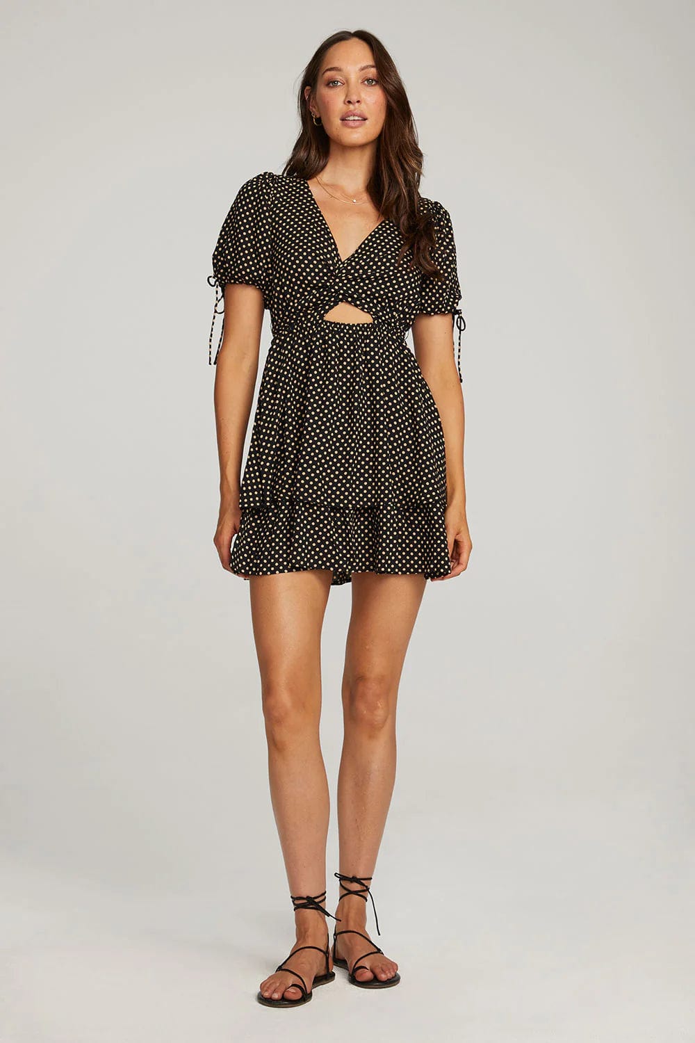 Dresses - Saltwater Luxe - Avet Polka Dot Mini Dress - paulcmcbride